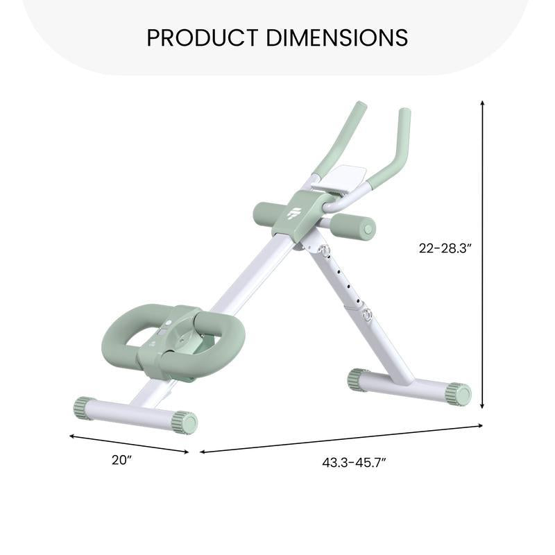 Finer Form Abslider Pro Ab Machine – At-Home Core Trainer with Glide Track, Targets Abs, Obliques, Hips, and Reduces Back & Neck Strain